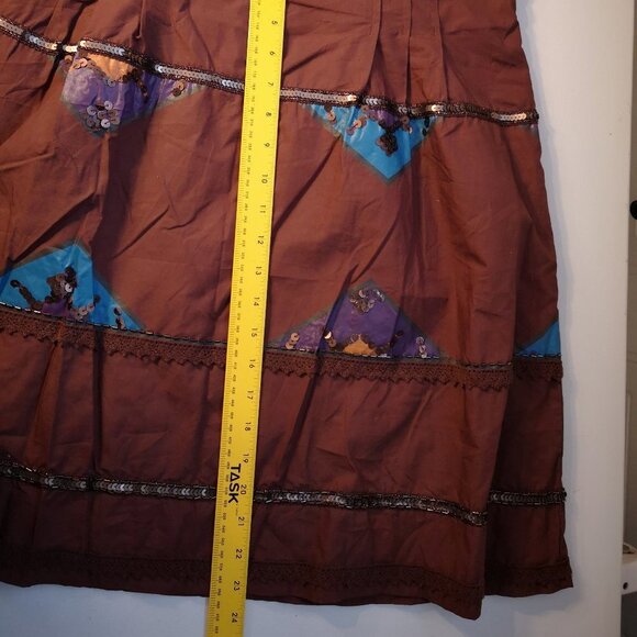 Reserved Casual Ladies Size Large (14) Bo Ho Inspired A-line Skirt - Picture 5 of 11